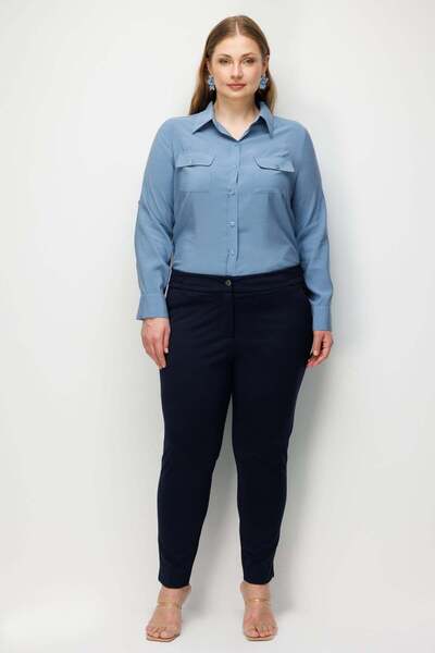 Ekol Παντελόνι με σχισμές στο πόδι και ελαστική μέση