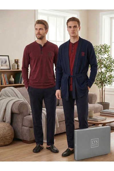 D'S Damat D’S Damat Çeyizlik Premium Modal Pijama Rob Boxer Atlet Kutulu Set ...