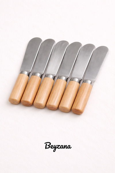 BEYZANA 6’lı Bambu Saplı Tereyağı, Reçel ve Çikolata Bıçağı