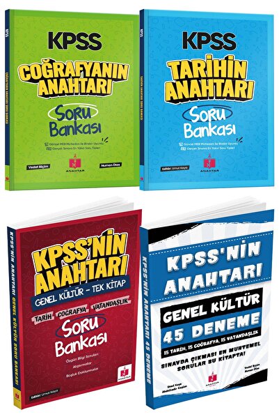 Anahtar Kitap 2026 Kpss'nin Anahtarı Genel Kültür 45 Deneme Ve Genel Kültür S...