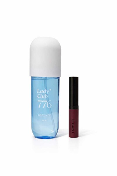 LADY CLUB 776 Kadın Body Mist 180 ml (Farmaji Ruj Hediye)
