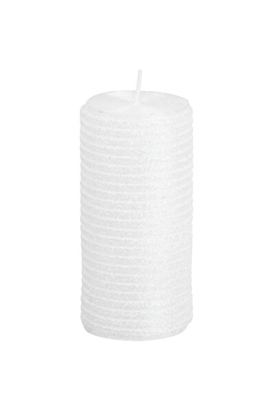 Magic Home Lumanare decorativa cu sclipici, MagicHome de craciun 5x9.5 cm