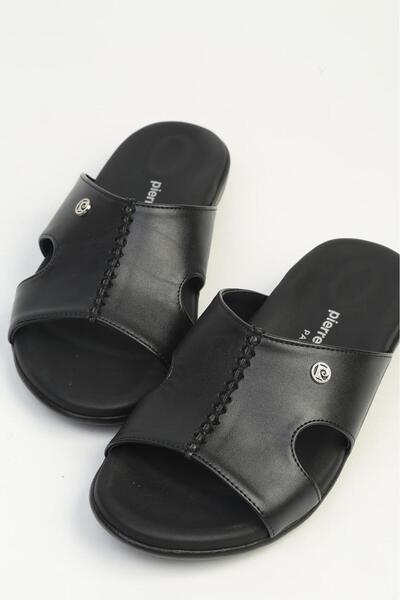 Pierre Cardin Γυναικείες Παντόφλες Μαύρες PC-7803