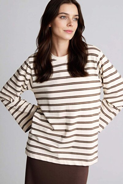 DeFacto Χαλαρή εφαρμογή Ριγέ Τουνίκ H4444AX26SP