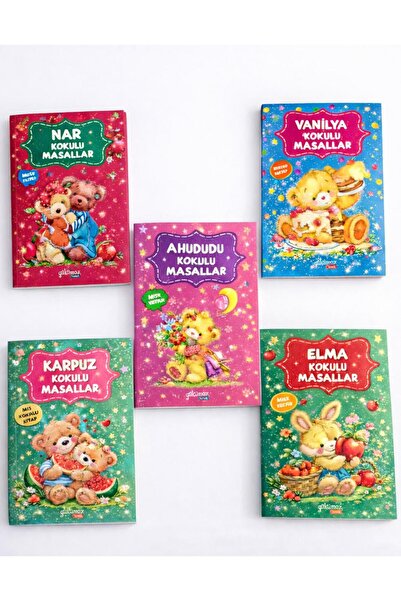 Yakamoz Yayınları 5 Adet Kokulu Masal. Normal Boy(13,5x19,5)