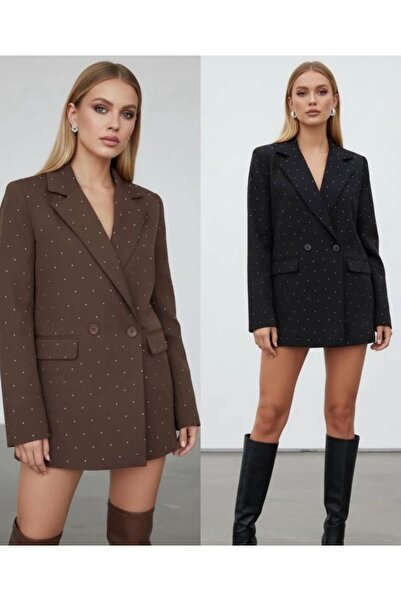 Pelin Jeans ΜΠΛΕΪΖΕΡ (ΠΕΤΡΙΝΟ OVERSIZE ΜΠΟΥΦΑΝ)