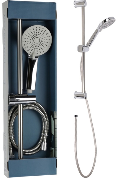 Azay Σετ ντους με ρυθμιζόμενη ράβδο, τηλέφωνο ντους χειρός και εύκαμπτο σωλήνα