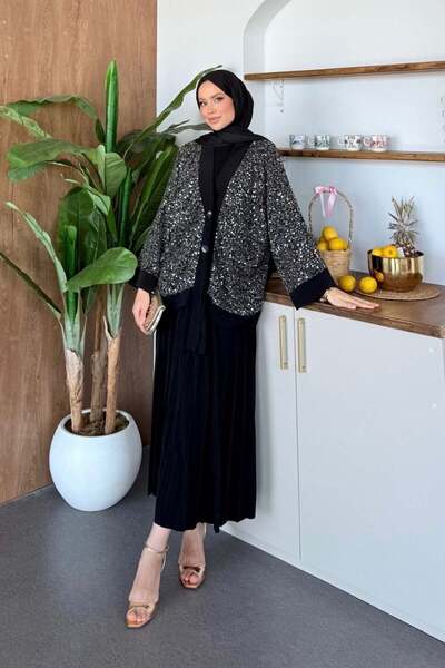 Şulemoda Giyim Σετ φούστας Efsun σε μαύρο χρώμα