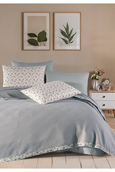 Monolisse 100% Βαμβάκι Olivia Σετ Πικέ Γκρι Μονό 160 x 230 εκ.