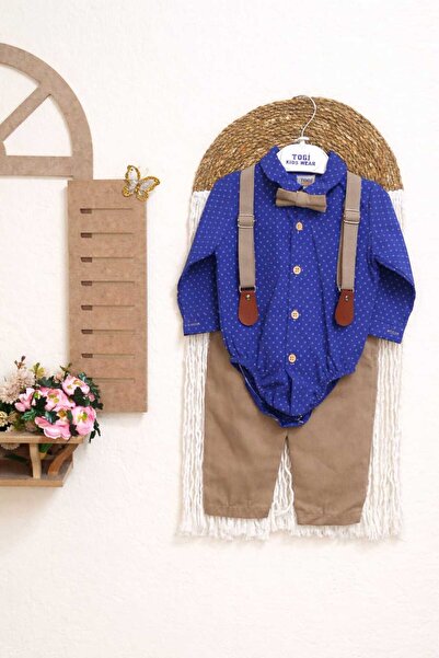 togi Baby Boy Suit with Strappy Bow Tie