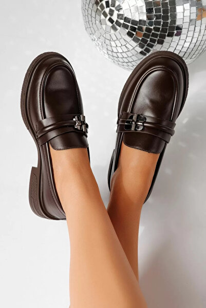 Zaira Γυναικεία καφέ καθημερινά παπούτσια από οικολογικό δέρμα Καλίστα # 2489...