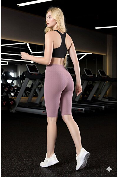 Loule Γυναικείο κολάν με ψηλή μέση και ραφές, τύπου biker & αθλητικό σορτς - ...