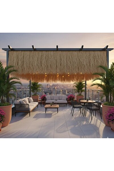 emek hasır çok emek verdik Hasır Saçak 75x300 cm Kafe, Balkon, Teras Duvar & ...
