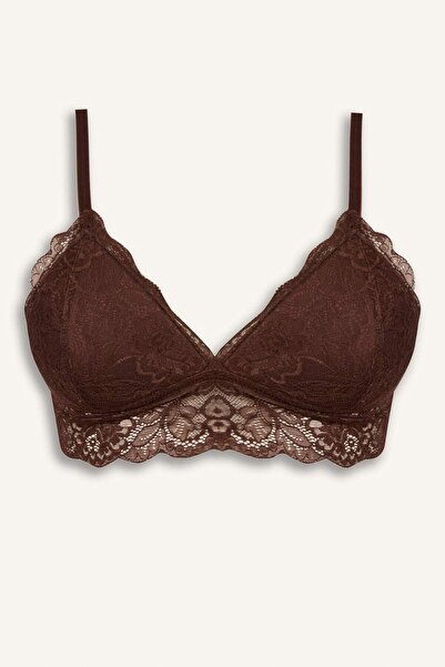 DeFacto Lace Covered Padded Underwireless Bralet D7843Ax26Sp
