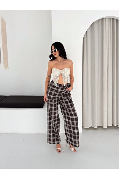 novalook Καρό Παρεό Παντελόνι