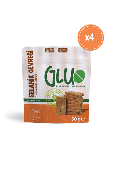 Gluzero Glutensiz Selanik Gevreği 50 g x 4 Adet