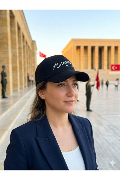 PIECE SIGNATURE Pălărie cu broderie Atatürk, de înaltă calitate, cu reglare l...