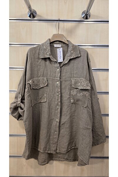 Park Moda Λινό πουκάμισο με φαρδιά γραμμή