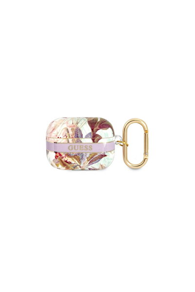 Guess GUAPHHFLU Apple AirPods Pro лилава колекция каишки с цветя