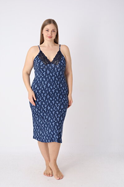 JENİKA Φόρεμα σπιτιού και νυχτικό με λουράκια, με μοντέρνο σχέδιο, από βισκόζ...