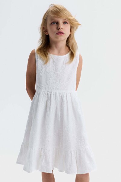 nk kids Κορίτσι 71510-Φόρεμα από ύφασμα 4/8