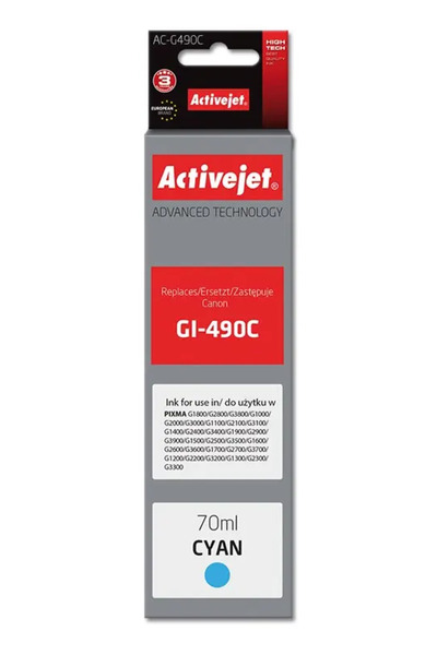 Other Activejet AC-G490C (înlocuitor pentru Canon GI-490C; Supreme; 70 ml; al...
