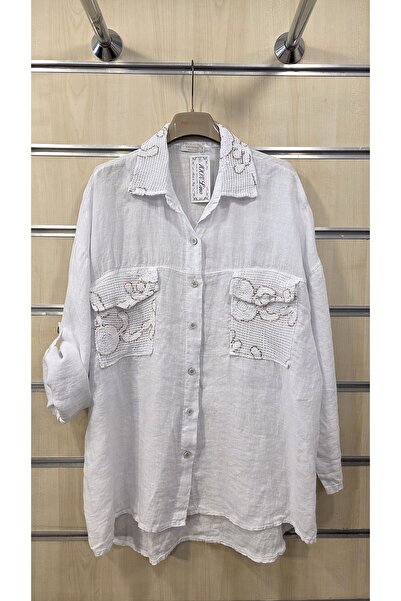 Park Moda Λινό πουκάμισο με φαρδιά γραμμή