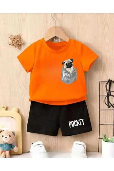 Nice Clothes ΚΑΛΟΚΑΙΡΙΝΟ ΠΑΙΔΙΚΟ ΣΕΤ ΜΠΛΟΥΖΑΚΙ-ΣΟΡΤΣ ΟΥΝΙΣΕΞ (ΜΕ ΣΤΑΜΠΑ ΣΚΥΛΟ...