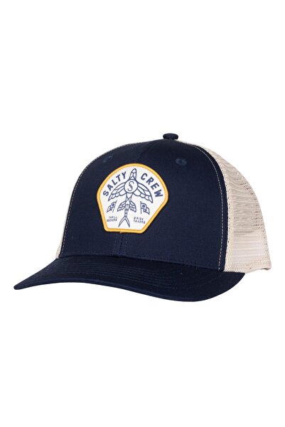 Salty Crew Καπέλο τράκερ ρετρό με μπαλώματα, ναυτικό μπλε