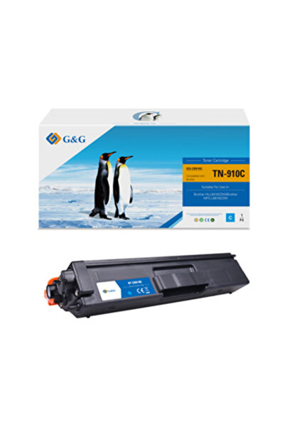 G&G Cartuș toner compatibil cu Brother TN910C, NT-CB910C, cyan, 9000 de pagini