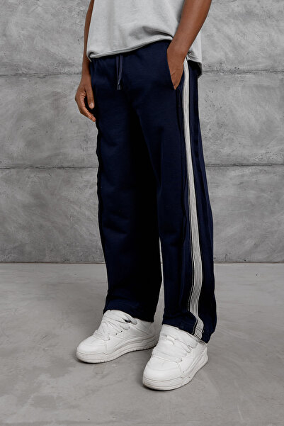 NOMARC Pantaloni de trening bleumarin cu dungi NMRC NERVÜR