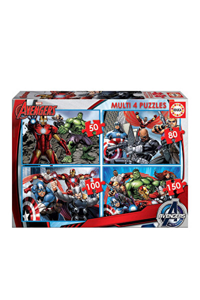 EDUCA Çocuk Puzzle 50 80 100 150 Parça Marvel Avengers 16331