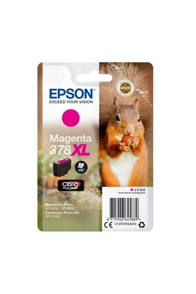 EPSON Γνήσιο Δοχείο Μελάνης 378XL 9,3 ml Ματζέντα