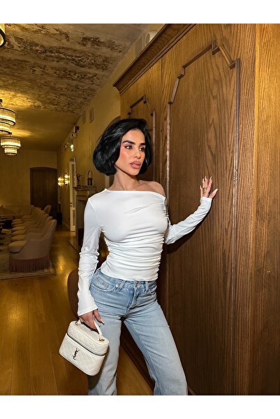 candybia Women's Buckle Detailed Blouse