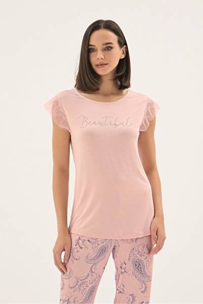 Sevim 17683 SET DE PIJAMALE DE DAMĂ CU IMPRIMEU STONE