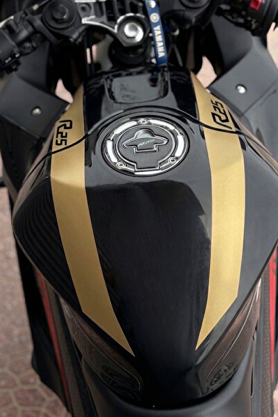 Banxtre Yamaha R25 için Depo Üstü Kordon Sticker Seti (Sağ ve Sol) (2019-2020...