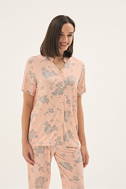 Sevim 17743 ΓΥΝΑΙΚΕΙΟ ΣΕΤ ΠΙΤΖΑΜΑΣ ΜΕ ΚΟΥΜΠΙΑ