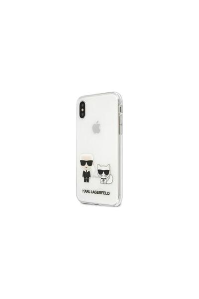 Karl Lagerfeld KLHCI65CKTR Husă rigidă transparentă pentru Apple iPhone XS Ma...