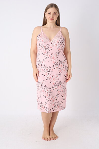 JENİKA Φόρεμα σπιτιού και νυχτικό με λουράκια, με μοντέρνο σχέδιο, από βισκόζ...