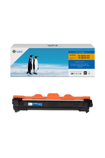 G&G compatible toner cartridge with Brother TN1030, TN1050, TN1075, TN1060, T...