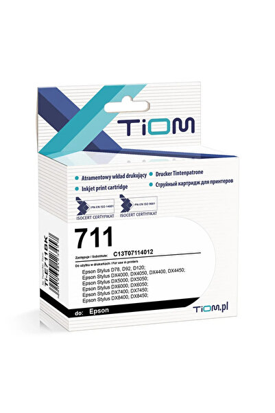 Other Tiom Ink Cartridge Tiom for Epson T0711 | D78/DX4000/DX5000 | black