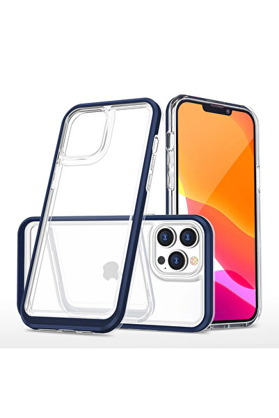 Hurtel Husă transparentă 3 în 1 din silicon pentru iPhone 14 Pro, cu ramă, al...