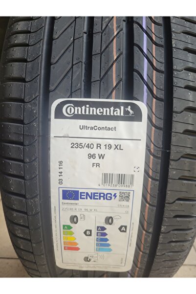 Continental 235/40R19 Ultra Contact7 96W XL FR Set Olarak (4 ADET) Yazlık 202...