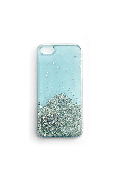 WOZINSKY Husă Star Glitter albastră pentru Samsung Galaxy A30 cu sclipici