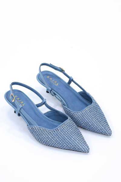 kajal ayakkabı CBR-F80 Ψάθινα παπούτσια με λεπτό τακούνι