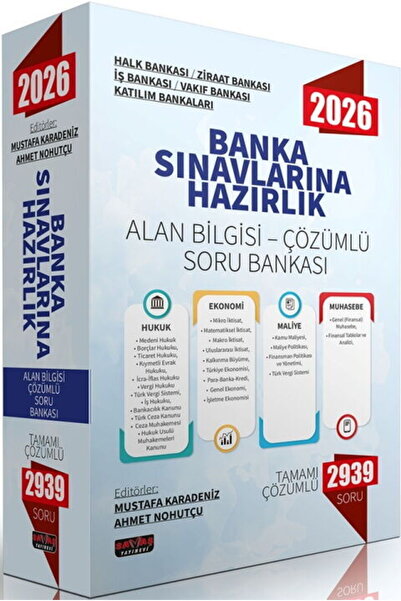 Savaş Yayınevi Savaş Yayınları 2026 Banka Sınavlarına Hazırlık Alan Bilgisi Ç...