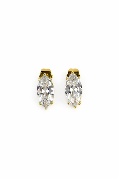 Sacha Accessories Oval Taşlı Küpe