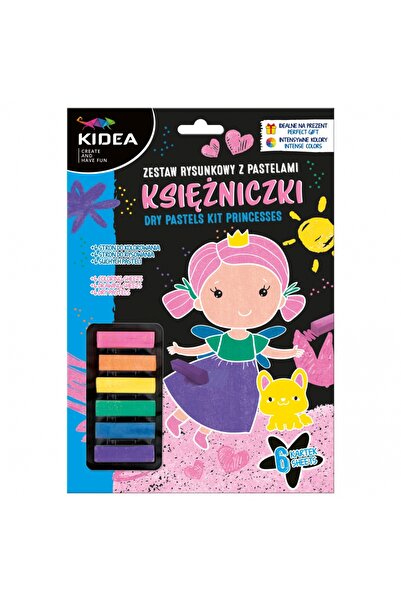 Derform Set de desen cu pasteluri Ksiezniczki KIDEA