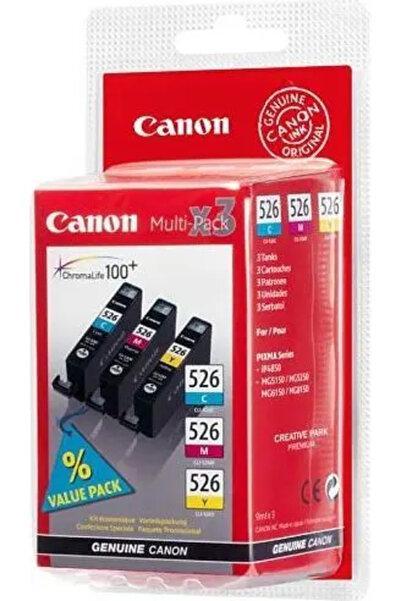 Canon CLI526 C/M/Y Pack Ink Cartridge (4541B012)