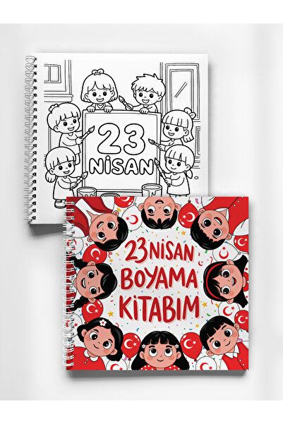 Henno 23 Nisan Boyama Kitabı 21x20 cm – 30 Sayfa, Çocuk Etkinlik ve Eğlence K...